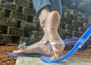 Brandyelliott - Green Dress and Pink Toes On my bed in my new green