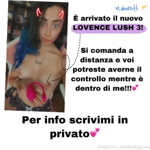 Bickygram - VIDEO LESBO Hey Maialino ma lo sai che ho scoperto la mia