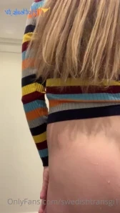 Swedishtransgi1 - A little sneak peak of my ass Let me know if you