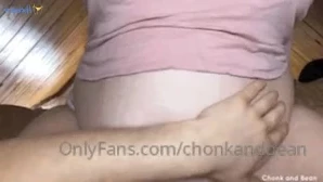 Chonkandbean - - Swollen Fat Belly Rub Stuffed Feedee Girlfriend