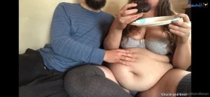 Chonkandbean - - Feeder Feedee Fat Belly Rubs with Lotion and