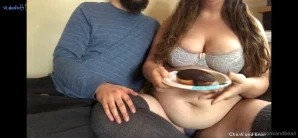 Chonkandbean - - Feeder Feedee Sensual Sitting Fat Belly Play BBW