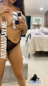 Arianagray - Will you lay down between my legs and suck my girly cock