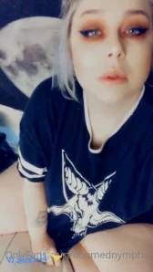 Doomednympho - Riding my old fuck buddies strap until I cum And then