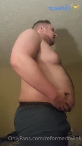 Reformedtwink - Reached 285 lbs after an epic night of stuffing so I