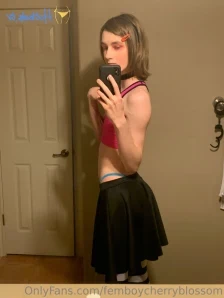 Femboycherryblossom - Teaser for my emo boy blowjob Full vid is about