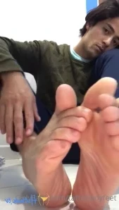 Tattooboyfeet - new sofa test looks like it s very good at letting part 1
