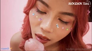 Rickidickthai - In this video eyethai starting from sucking my dick