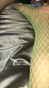 Chastity_fantasy - Green leggings red fishnets and some comparisons