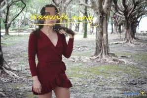 Sexywife_nina - 最近微發福 難得的公園涼亭 露臉 part 12