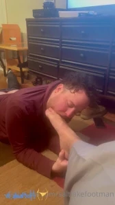 Saltlakefootman - Look at that big sweaty foot and my cute fuzzy