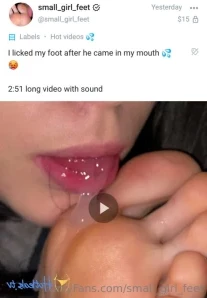 Small_girl_feet - like a lollipop Video up today