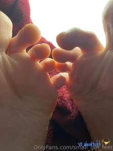 Small_girl_feet - I made a mess selfworship video with cum dropping