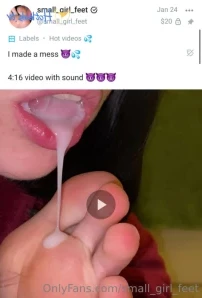 Small_girl_feet - Omg his cum is soooo tasty i can t wait to have more