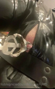 Rubberangeldoll - A little fun on the bondage chair