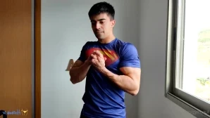 Gymsaul - Muscle Worship in the Forest Flexing in my car also Great part 3