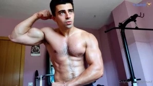 Gymsaul - IMPRESSIVE definition amp Muscle Control Flexing Biceps from part 3