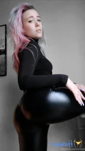 Enicat - Some more black and white photos in tight and shiny leather part 2
