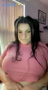 Moaningbrat - Riding my dildo with my huge tits bouncing