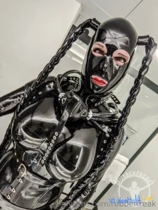 Rubberfreak - It was pretty hot and humid last night so I was sweating