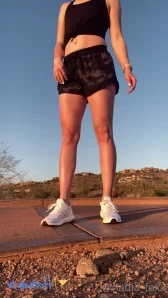 Nadiafoxx69 - Sweaty run outside and then some hammock time Also funny