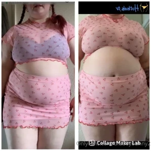 Blubbybunny2 - Full video from my instagram I show off my fat belly in