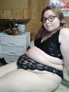 Queenbee_03 - Happy valentines day loves Wearing heart thong bending part 3