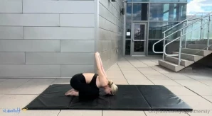 Yogawithemily - Side Crow Pose For this pose I came to a toe stand