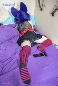 Purplehuskymurr - Solo fap video I decided to make uwu also slipped in