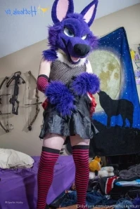 Purplehuskymurr - Sparks got a little too into the halloween spirit