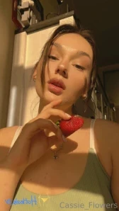 Cassie_flower - My hands go down to my pussy and start caressing it I