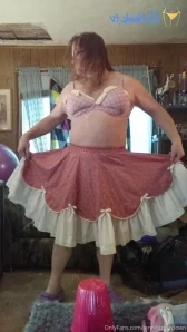 Jenniferpieclown - Blue and Pink summer dress with popcorn balls for