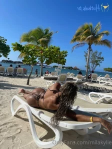 Milakylie - Todays plan get these tits tanned on the nude beach part 2