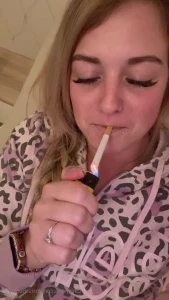 Misspenny93 - Fully enjoying my cigarette still sweaty and glowy from