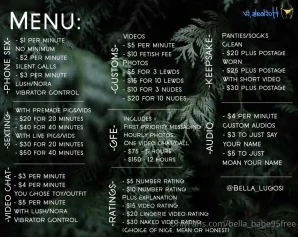 Bella_babe95free - Menu