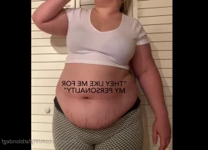 Myfatblondegf - Can you believe she stuffed herself into a corset She