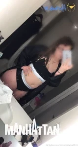 Daniellebelfort - A little skirt fishnets and heels never made anyone