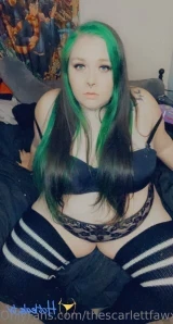 Thescarlettfawx - This lacy babydoll lingerie is super cute part 2