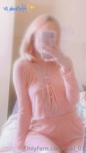 Yuki_01 - Pink lingerie set convenient for valentines