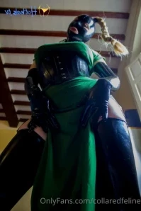 Collaredfeline - 15 UNCUT minutes of -Drooling -Bondage -Edging -Latex