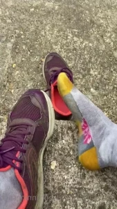 Usedrunningsock - Out again and getting sweaty part 2