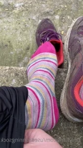 Usedrunningsock - New socks means more chance to get nice and sweaty part 2