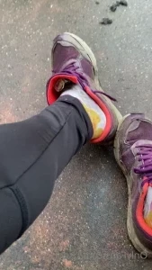 Usedrunningsock - My hottest run yet My old socks are very sweaty and part 2