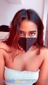 Creamybrowngirl - How sweet is he My hands got tried so he came in and