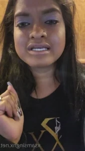Xsamsinghx - My first blowjob video of 2024 Let the little goth girl