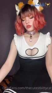 Thecutestkittycat - Trying out my new peach vibrator from pink punch