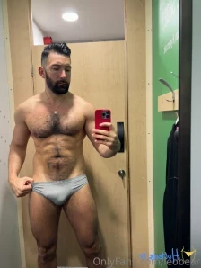 Leobear - Love how my hard dick looks standing proud out of my flies