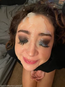 Mssoap - I take the world s biggest cum facials Sooo much cum as