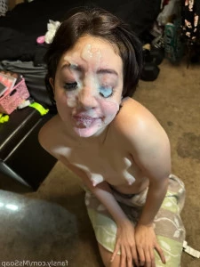 Mssoap - Insane big cum facial After a bj titty fuck and fucked from