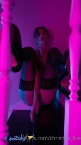 Christine_live - just imagine how I am lying on the bed without